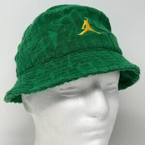 Nike Jordan Jumpman Bucket Hat Green Fishermans Hat Pail Hat UPF 40 Youth Kids